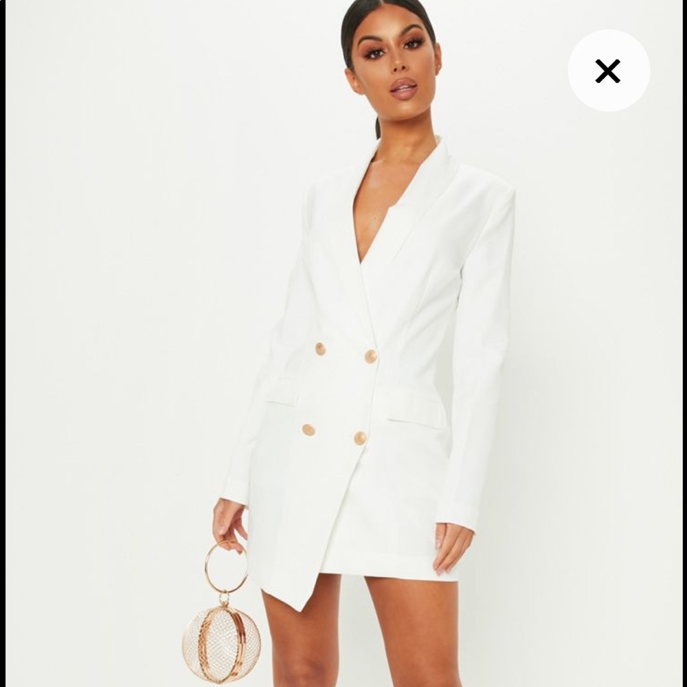 White Blazer Dress Size 2